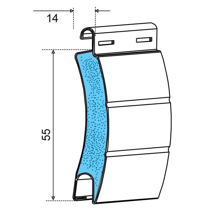 Tapparella Termica Alta Densità 14x55mm